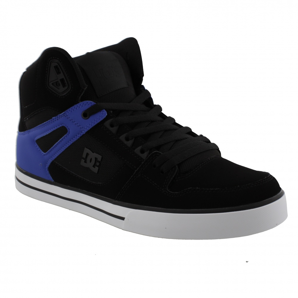 DC Shoes PURE HIGHTOP WC BBL BLACK/BLUE Bigfootshoes